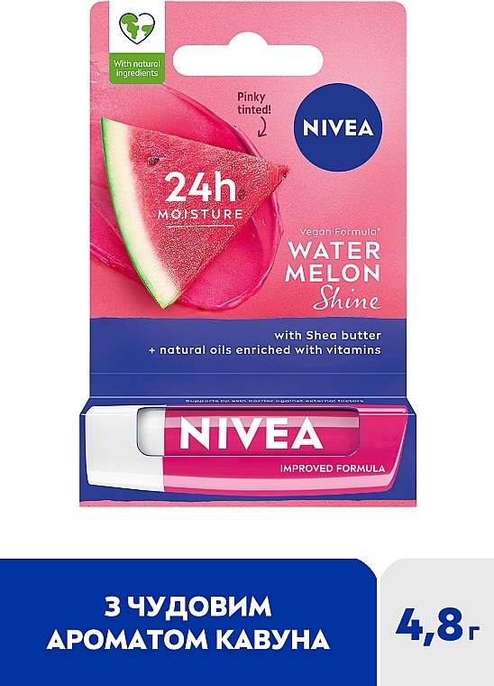 Бальзам для губ "Арбузное сияние" - NIVEA Watermelon Shine — фото N2