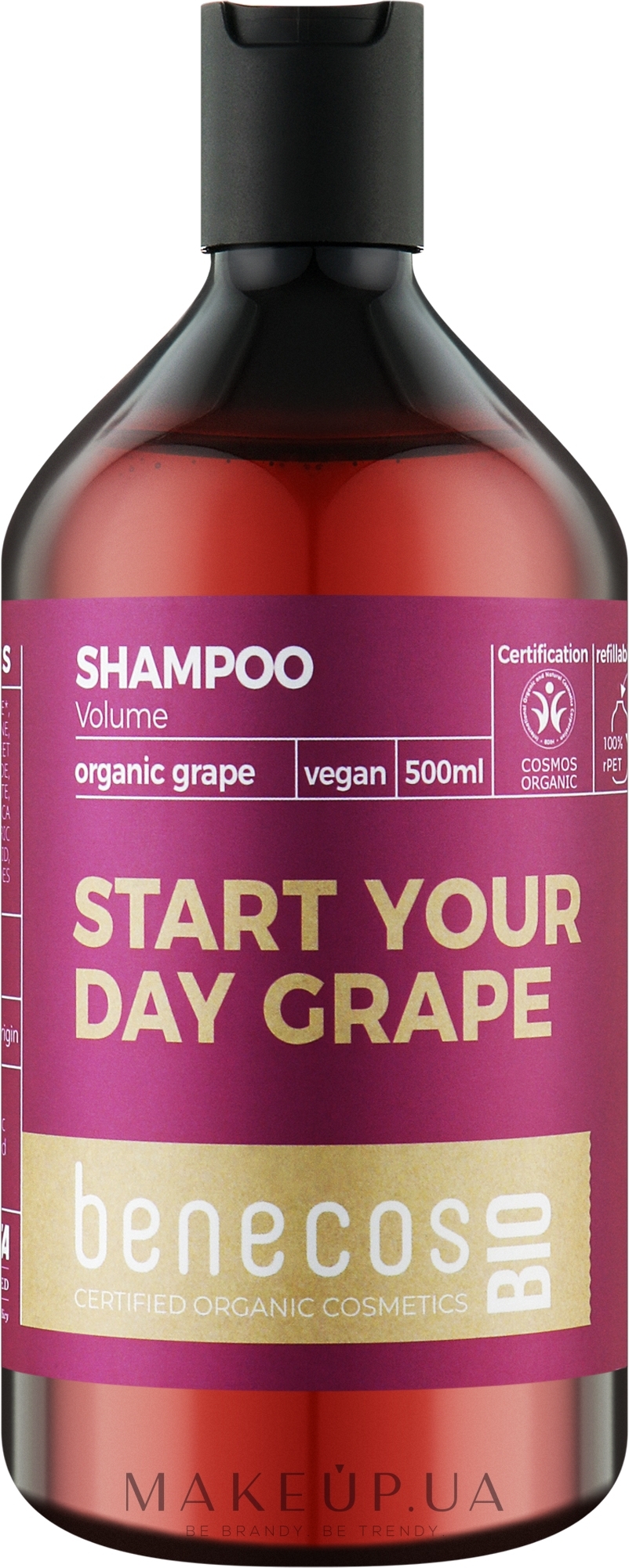 Шампунь для волосся - Benecos Volumizing Shampoo Organic Grape Oil — фото 500ml