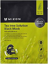 Парфумерія, косметика Чорна тканинна маска з чайним деревом - Mizon Teatree Solution Black