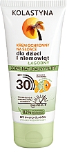 Натуральний крем-фільтр для дітей - Kolastyna Kids & Baby 100% Natural Filter Cream Spf30 — фото N1