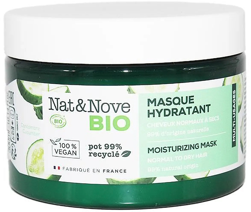 Маска для нормального й сухого волосся - Eugene Perma Nat&Nove BIO Moisturizing Mask — фото N1