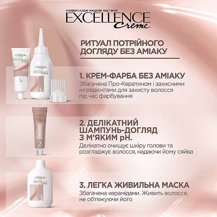 УЦЕНКА Краска для волос - L'Oreal Paris Excellence Universal Nudes * — фото N4