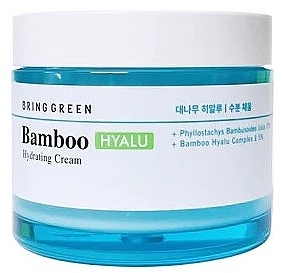 Увлажняющий антивозрастной крем для лица с экстрактом бамбука - Bring Green Bamboo Hyalu Hydrating Cream — фото N1