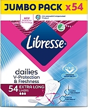 Щоденні прокладки подовжені, 54 шт. - Libresse Dailies Protect — фото N2