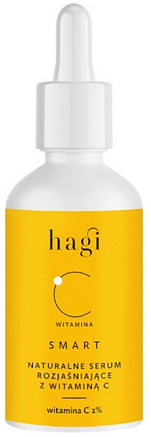 Натуральна освітлювальна сироватка з вітаміном С 2 % - Hagi Cosmetics SMART C Brightening Face Serum With Vitamin C — фото N1