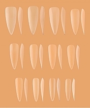 Верхние формы для моделирования ногтей "Extra Long Stiletto", 240 шт. - Kodi Professional Plastic Tips For Nail Extensions — фото N2