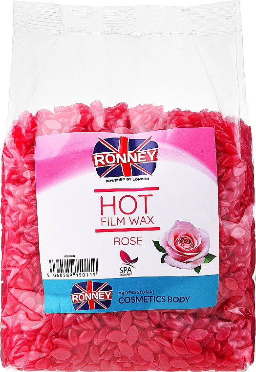 Віск для депіляції в гранулах "Троянда" - Ronney Hot Film Wax Rose — фото N2