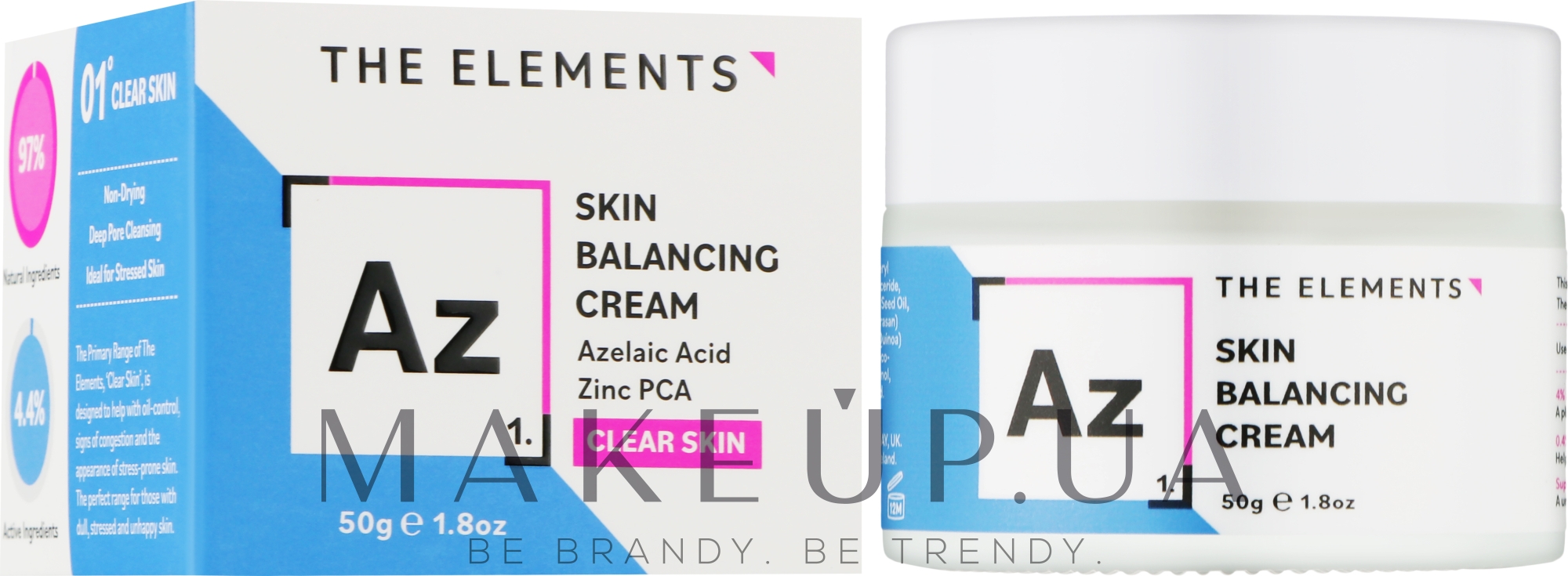Балансувальний крем з азелаїновою кислотою та цинком - The Elements Skin Balancing Cream — фото 50ml