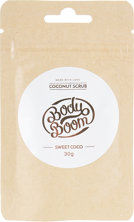 Кокосовый скраб для тела - BodyBoom Coconut Scrub Sweet Coco — фото N1