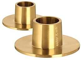 Подсвечник средний, матовый золотой - Ester & Erik Candle Holder Medium Matt Gold — фото N2