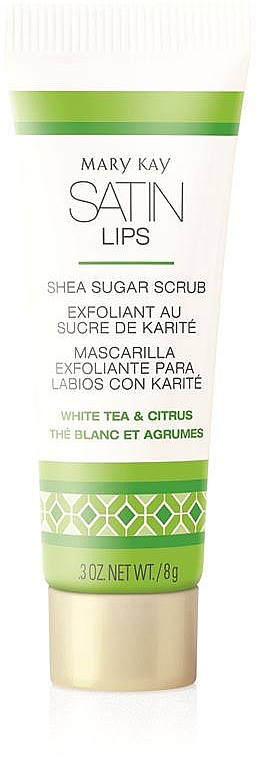 Сахарный скраб для губ с маслом ши "Белый чай и Цитрус" - Mary Kay Satin Lips Shea Sugar Scrub — фото N4