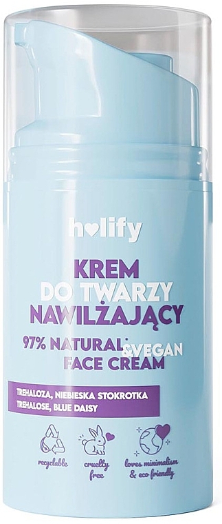 Зволожувальний крем для обличчя - Holify Moisturizing Face Cream — фото N1