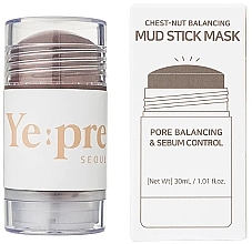 Маска-стик для лица - Yepre Chest-Nut Balancing Mud Stick Mask — фото N1