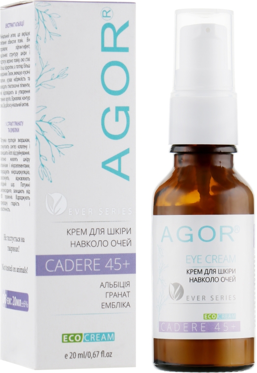Крем для шкіри навколо очей 45+ - Agor Cadare Eye Cream
