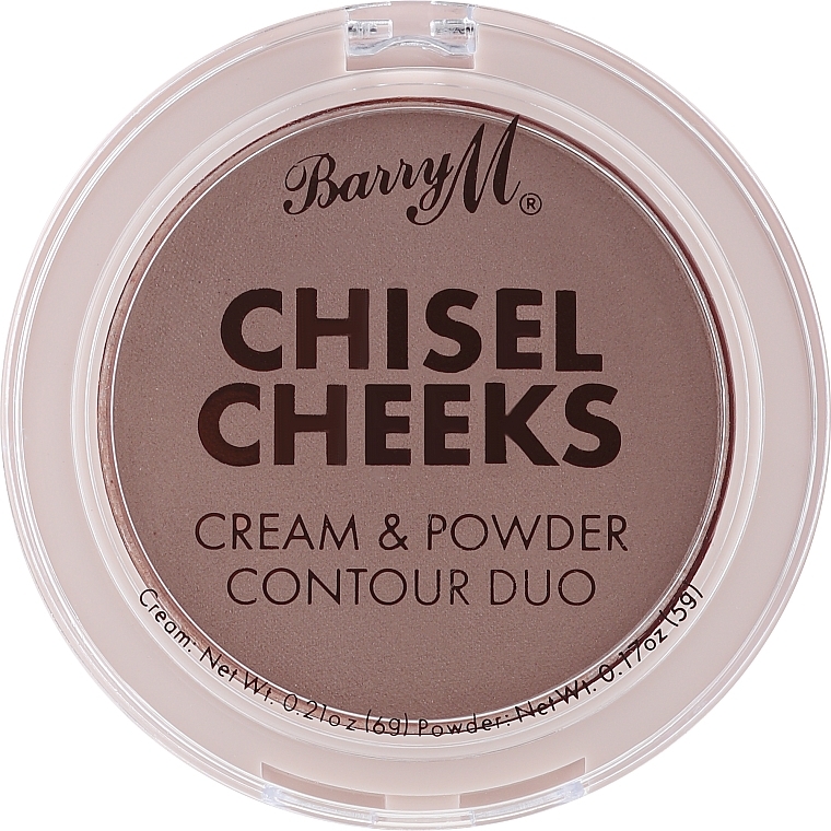 Палетка для контурингу - Barry M Chisel Cheeks Cream & Powder Contour Duo — фото N2