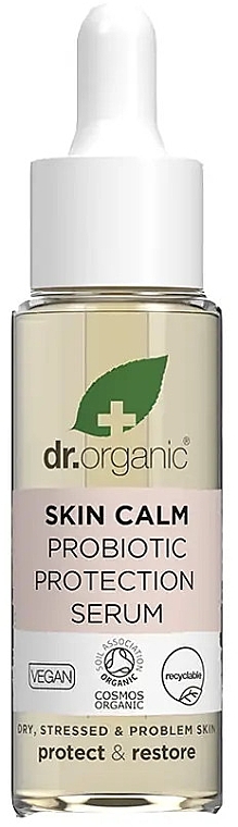 Сироватка для обличчя - Dr. Organic Skin Calm Probiotic Protective Serum — фото N1