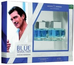 Духи, Парфюмерия, косметика Blue Seduction Antonio Banderas - Набор (edt/100ml + a/sh balm/100ml)