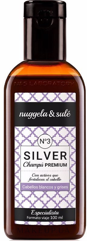 Шампунь для седых и обесцвеченных волос - Nuggela & Sule Premium Silver Nº3 Shampoo — фото 100ml