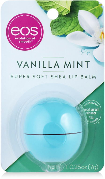 Бальзам для губ "Ванильная мята" - EOS Visibly Soft Lip Balm Vanilla Mint — фото N3