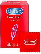 Духи, Парфюмерия, косметика Презервативы, 18 шт - Durex Feel Thin Classic 
