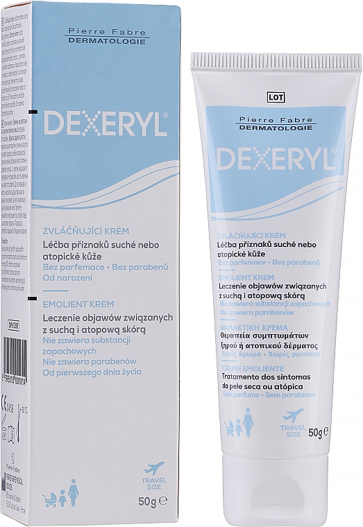 Крем для очень сухой и склонной к атопии кожи - Pierre Fabre Dermatologie Dexeryl Emollient Cream — фото N2