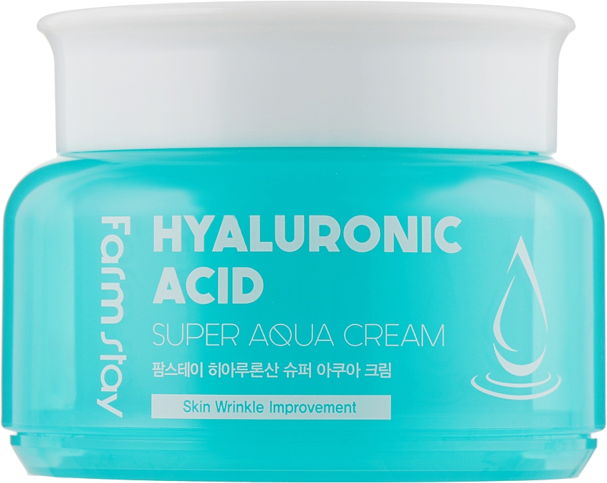 Зволожувальний крем на основі гіалуронової кислоти - FarmStay Hyaluronic Acid Super Aqua Cream — фото N1