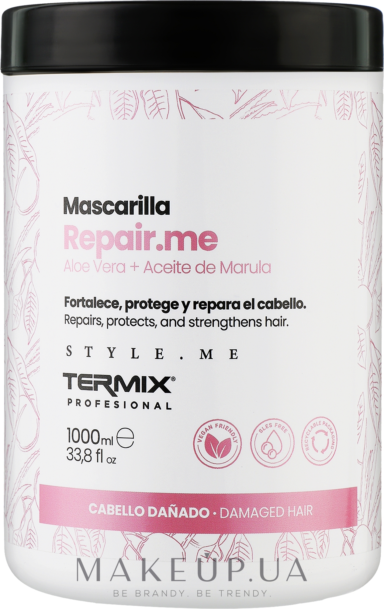 Восстанавливающая маска для волос - Termix Style.Me Repair.me Mask — фото 1000ml