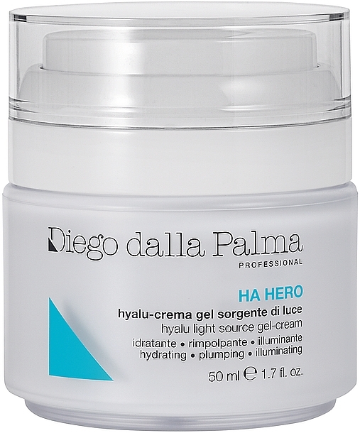 Увлажняющий и разглаживающий крем-гель для лица - Diego Dalla Palma Professional Ha Hero Hyalu Light Source Gel-Cream — фото N1