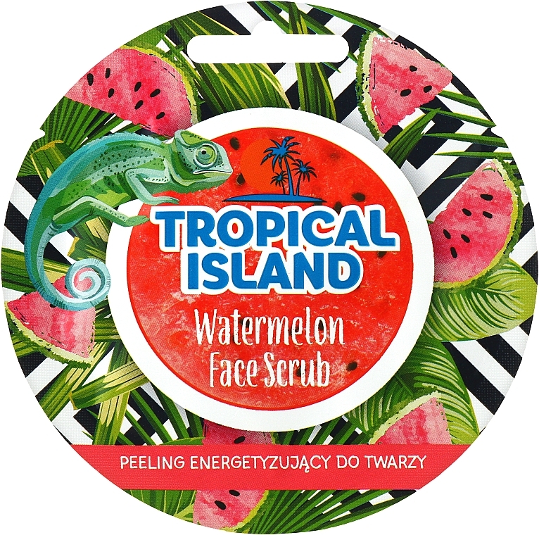 Скраб для лица "Арбуз" - Marion Tropical Island Watermelon Face Scrub