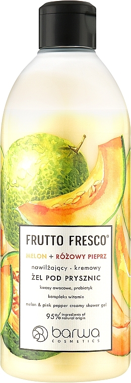 Увлажняющий гель для душа "Дыня и Розовый перец" - Barwa Frutto Fresco Melon & Pink Pepper Creamy Shower Gel — фото N1