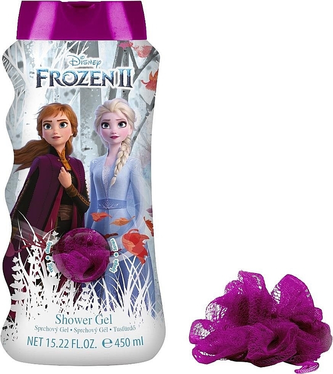 Набор - Air-Val International Frozen Disney Frozen 2 (sh/gel/450ml + sponge) — фото N1