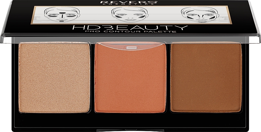 Палетка для контурингу - Revers HD Beauty Procontour Palette — фото N1