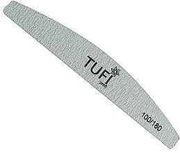 Пилочка для нігтів 100/180, сіра - Tufi Profi Premium — фото N1