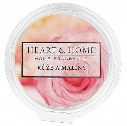 Ароматический воск "Роза и малина" - Heart & Home Raspberry & Rose Blossom Wax Melt — фото N1