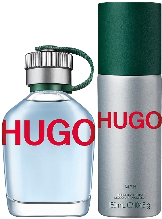 HUGO Man - Набор (edt/75ml + deo/150ml) — фото N2
