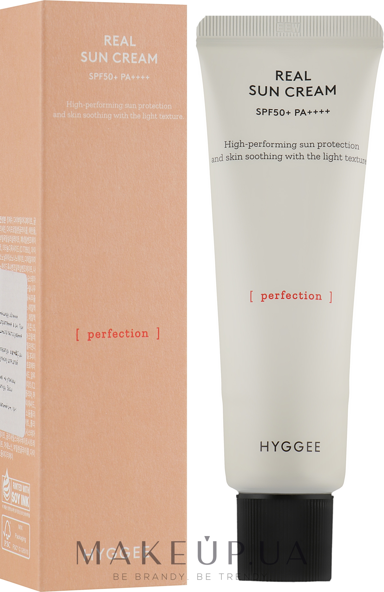 Солнцезащитный крем - Hyggee Real Sun Cream SPF50+ PA ++++ — фото 50ml