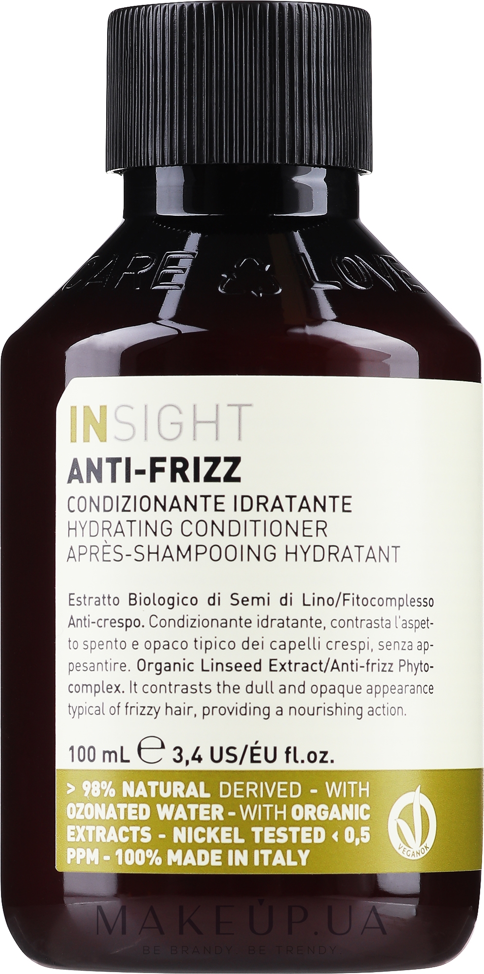 Зволожуючий кондиціонер для волосся - Insight Anti-Frizz Hair Conditioner Hydrating — фото 100ml