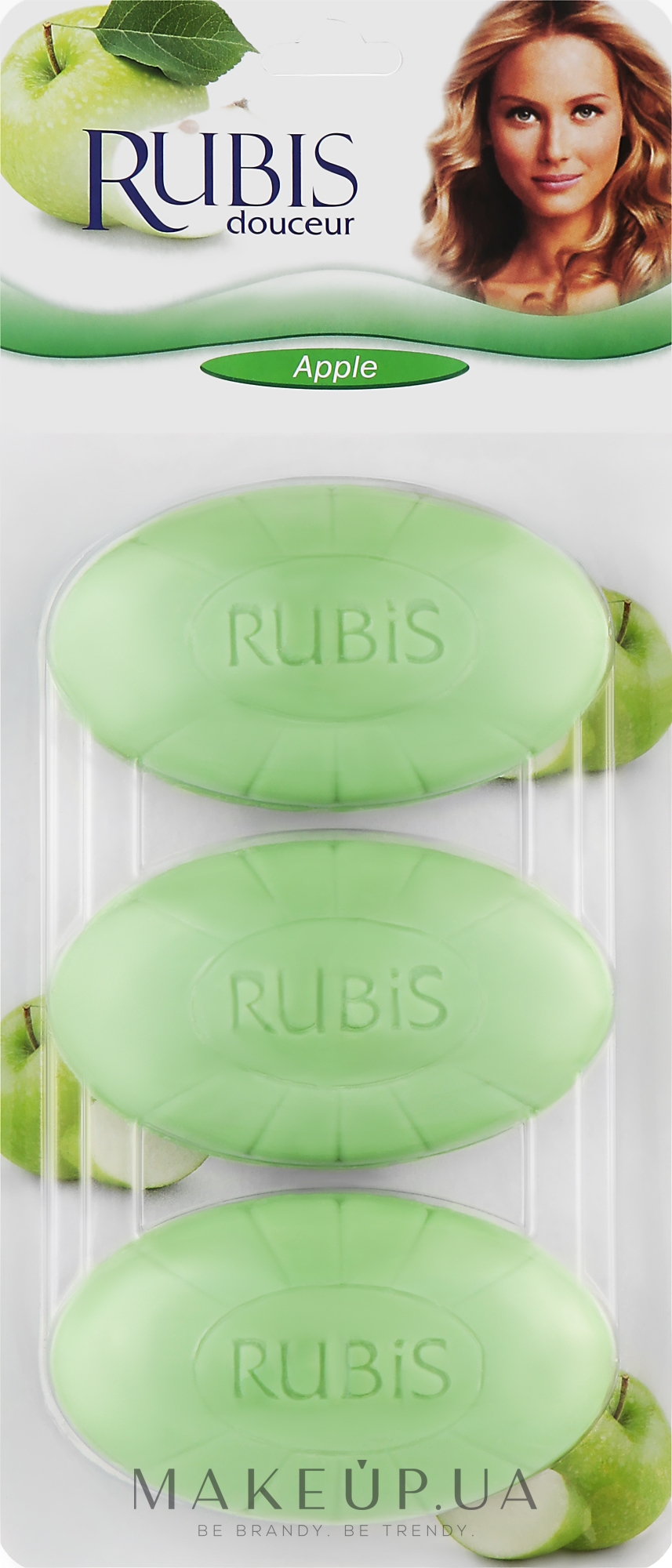 Мило "Яблуко" у блістері - Rubis Care Apple Blister Soap — фото 3x100g