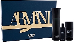 Парфумерія, косметика Giorgio Armani Code Pour Homme - Набір (edt/125ml + edt/15ml + deo/75ml)