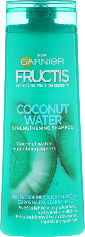 Шампунь для волос - Garnier Fructis Coconut Water Strengthening Shampoo — фото N1