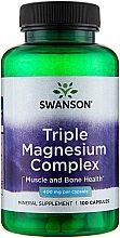 Парфумерія, косметика Харчова добавка "Комплекс магнію", 400 мг, 100 капсул - Swanson Triple Magnesium Complex