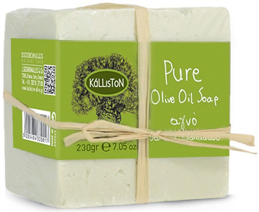 Мыло из чистого оливкового масла - Kalliston Pure Olive Oil Soap — фото N1