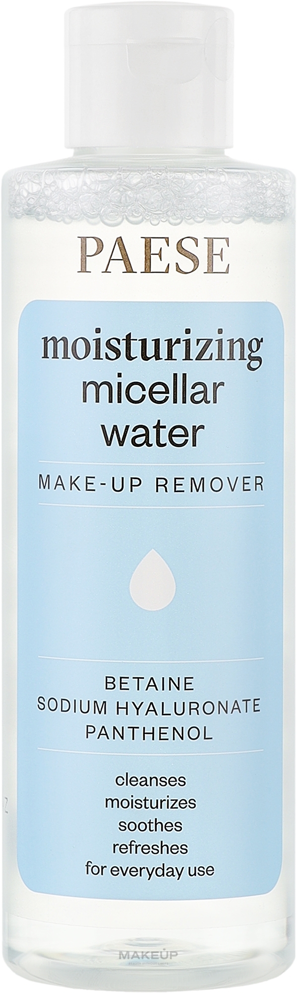Зволожувальна міцелярна вода для очищення обличчя та зняття макіяжу - Paese Moisturizing Micellar Water — фото 200ml