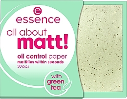 Матувальні серветки для обличчя - Essence All About Matt! Oil Control Paper — фото N1
