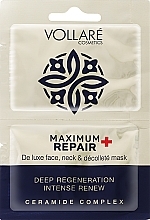 Парфумерія, косметика Маска для обличчя "Максимальне оновлення" - Vollare Maximum Repair Mask