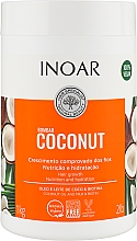 Маска для росту волосся без сульфатів "Кокос & Біотин" - Inoar Coconut Bombar Hair Growth — фото N1