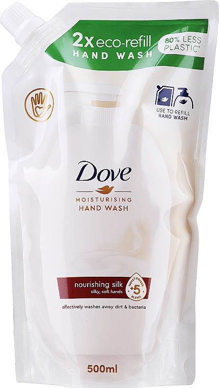 Рідке крем-мило - Dove Caring Hand Wash Fine Silk (дой-пак)