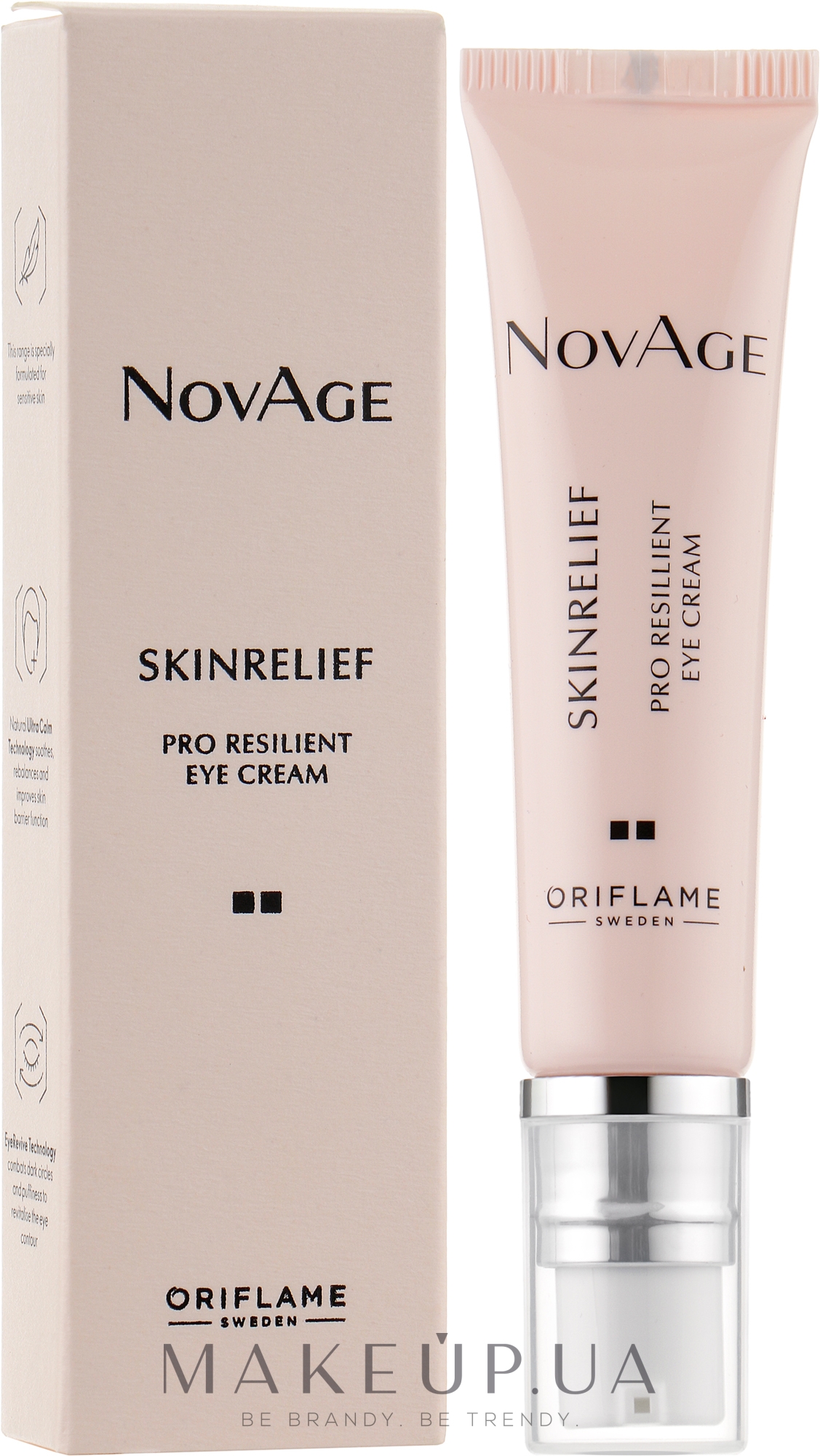 Крем-комфорт для шкіри навколо очей - Oriflame NovAge Skinrelief Pro Resilient Eye Cream — фото 15ml
