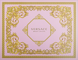 Versace Bright Crystal - Набор (edt/50ml + b/l/50ml + s/g/50ml) — фото N1