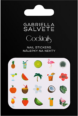 Наклейки для дизайна ногтей - Gabriella Salvete Cocktails Nail Stickers — фото N1